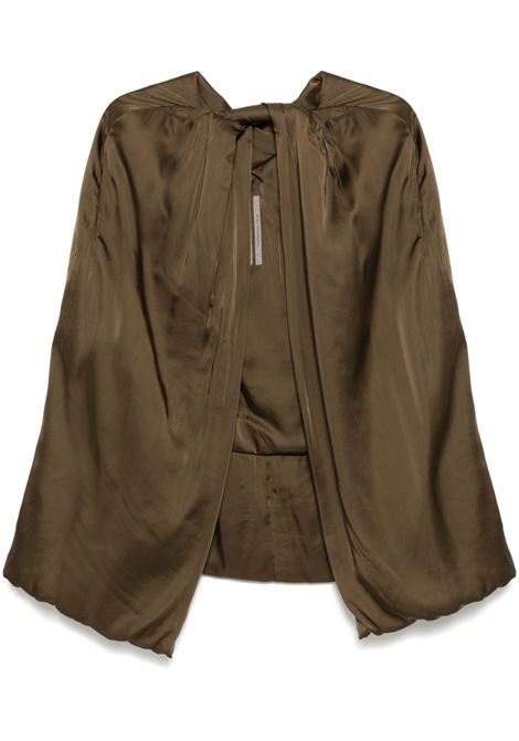 Green Porterville padded cape Rick owens - women